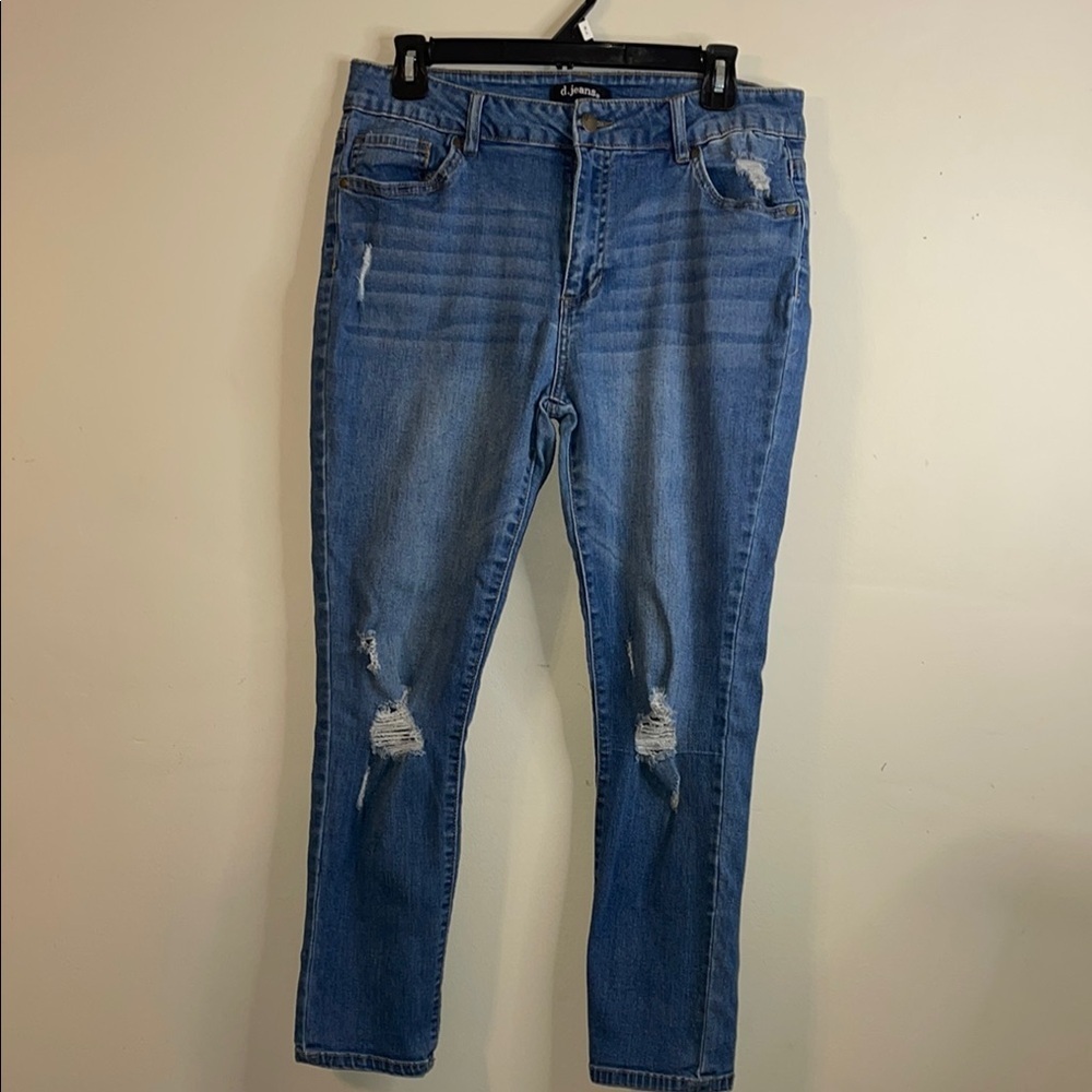 d. jeans Blue Cropped Ankle Jeans Women’s Size 14 #164